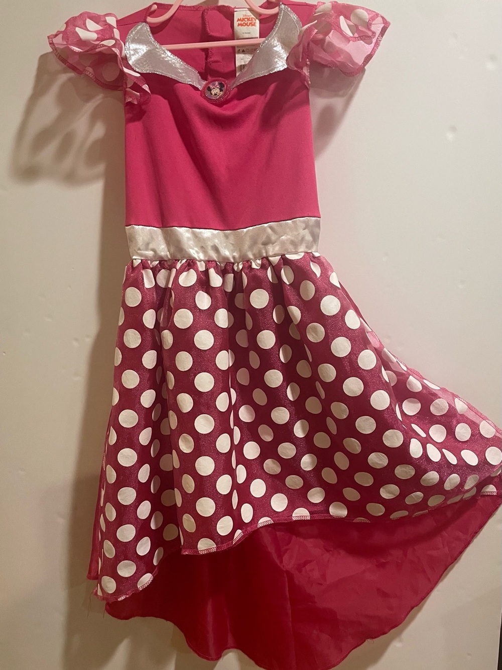 Minnie Mouse Halloween Disney Costume Childs Medium (7-8) Pink & White Classic